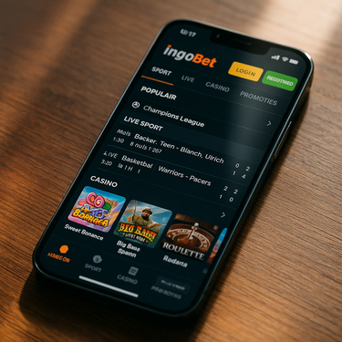 IngoBet - Mobiel Casino Platform - Responsive Design voor Onderweg
